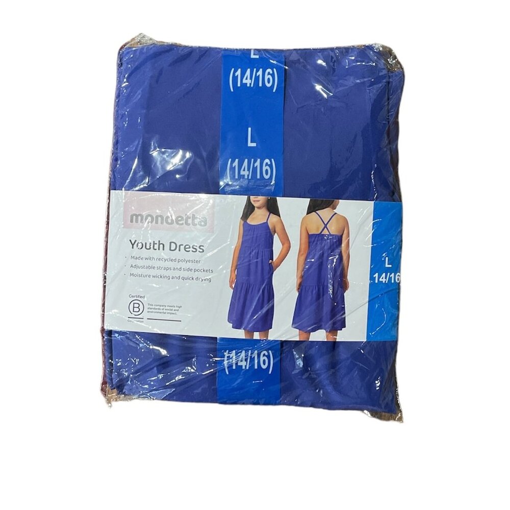 Youth Dress, Mondetta,  L-14/16, Blue, NWT